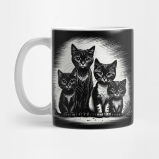 Black little cats Mug